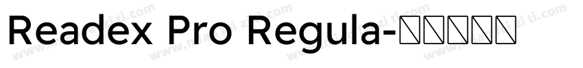 Readex Pro Regula字体转换